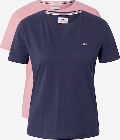 Tommy Jeans T-shirt en bleu nuit / rose, Vue avec produit