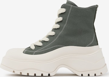 Bottines à lacets brx by BRONX en vert : devant