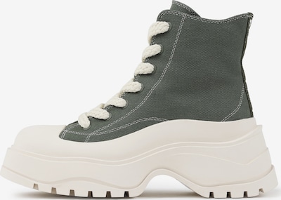 brx by BRONX Lace-Up Ankle Boots in Khaki / Off white, Item view
