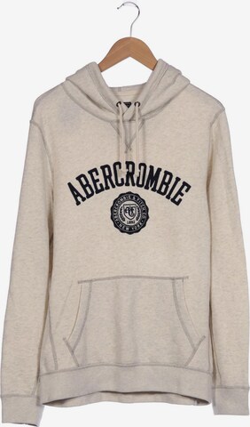 Abercrombie & Fitch Sweatshirt & Zip-Up Hoodie in M in White: front