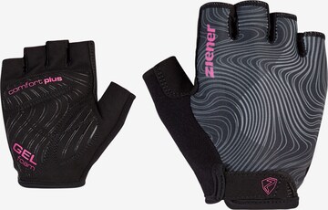 ZIENER Athletic Gloves 'CONSTANZE' in Black: front