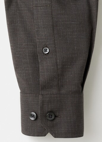 MANGO MAN Regular fit Button Up Shirt 'Ares' in Brown