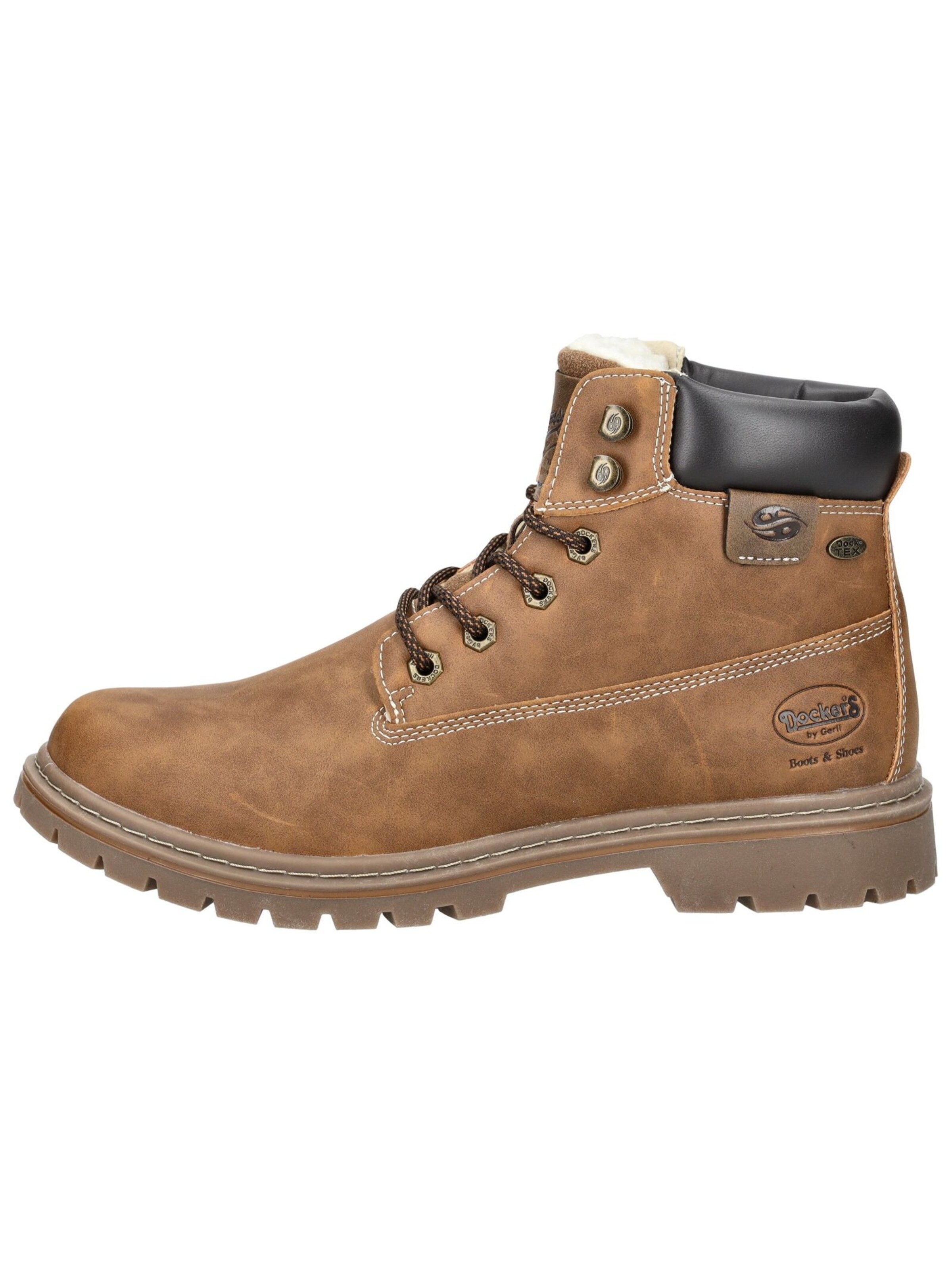 Bottines à lacets Dockers by Gerli en marron