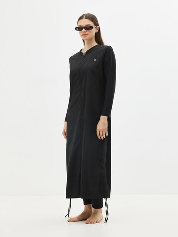 C&City Badpakjurk in Zwart: voorkant