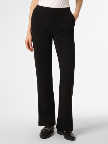 Marie Lund Bootcut Hose in Schwarz: predná strana