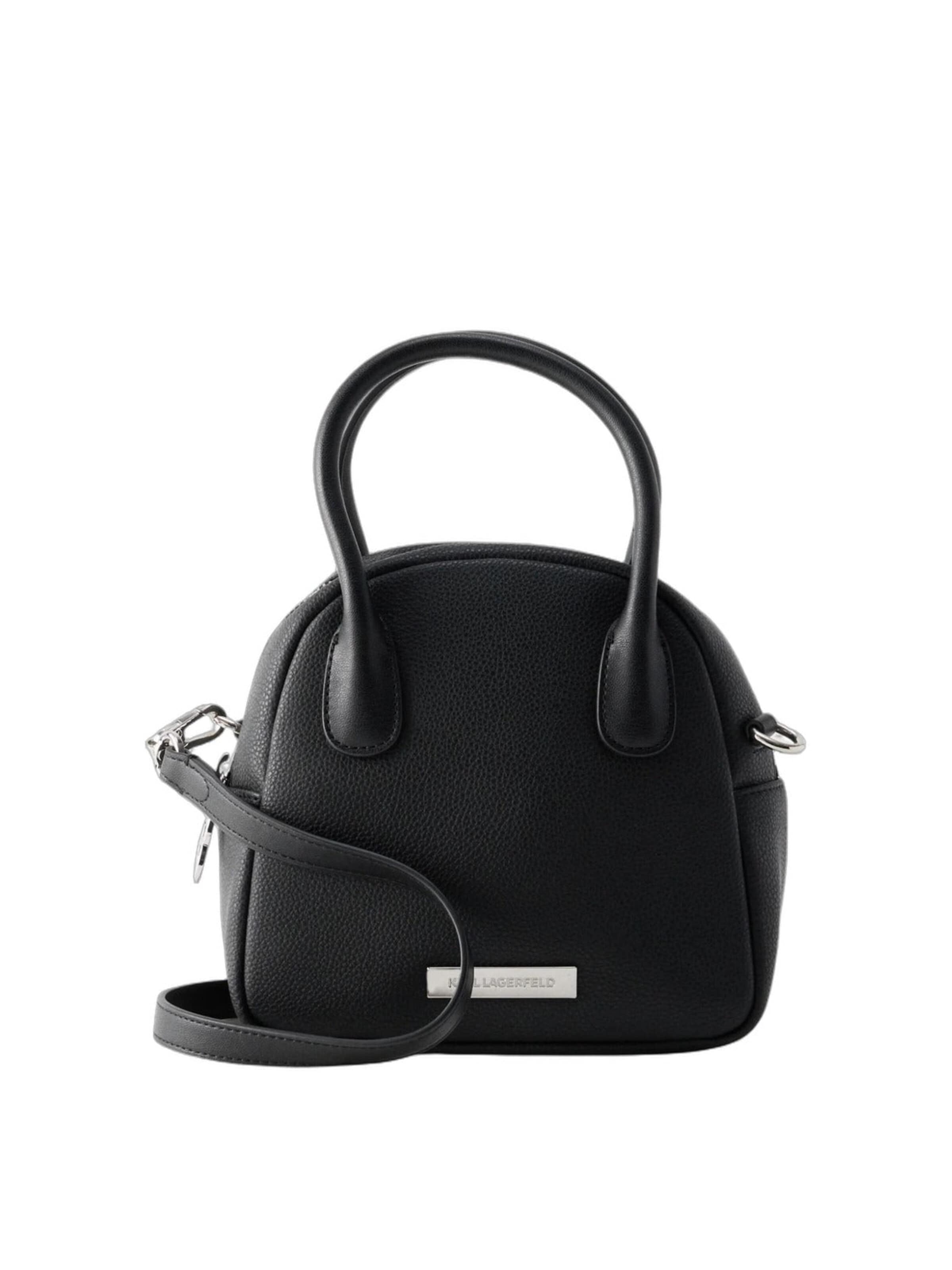 Karl Lagerfeld Käsilaukku 'Karl Lagerfeld Sac Bandoulière Ikon Noir' värissä musta