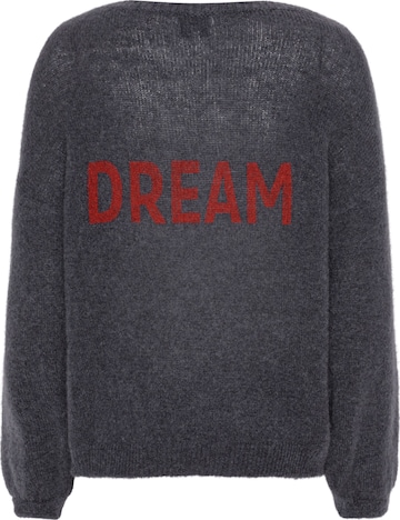 americandreams Oversizepullover 'Silja' in Schwarz: Vorderseite