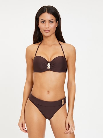 LASCANA Balconette Bikini Top 'Gloria' in Brown