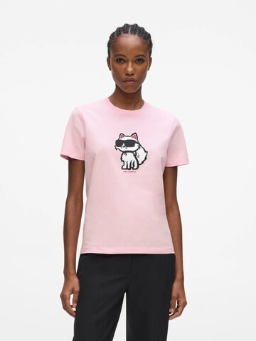 Karl LagerfeldMajica 'Ikon Choupette' - roza boja: prednji dio