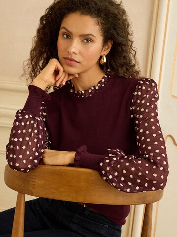 love & roses Свитер в Красный