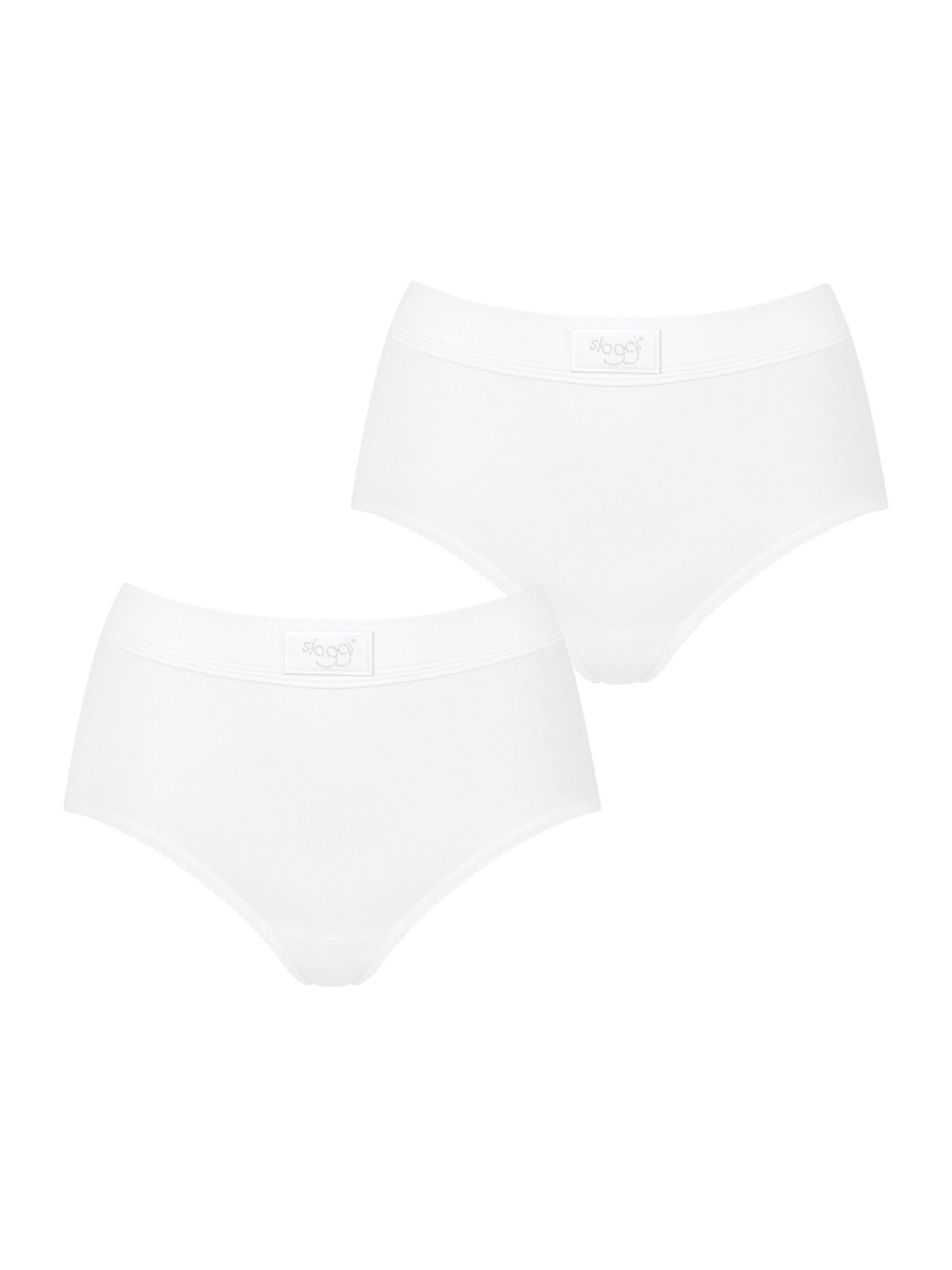 SLOGGI - Cueca ' Double Comfort ' em branco: frente