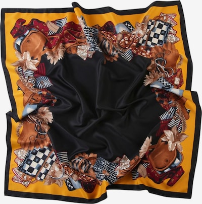 alberto cabale Schal 'Grand carré de Soie Tutti Zoé' in One Size in schwarz, Produktansicht
