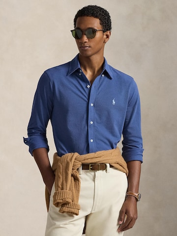Polo Ralph Lauren Regular Fit Hemd in Blau: Vorderseite