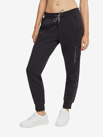 ESPRIT Tapered Sportbroek in Zwart