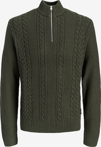 JACK & JONES Свитер 'JJJAMES' в Зеленый: спереди