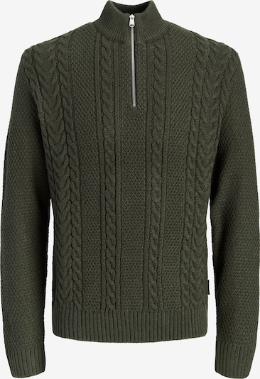 JACK & JONES Pullover 'JJJAMES' in XS in oliv, Produktansicht