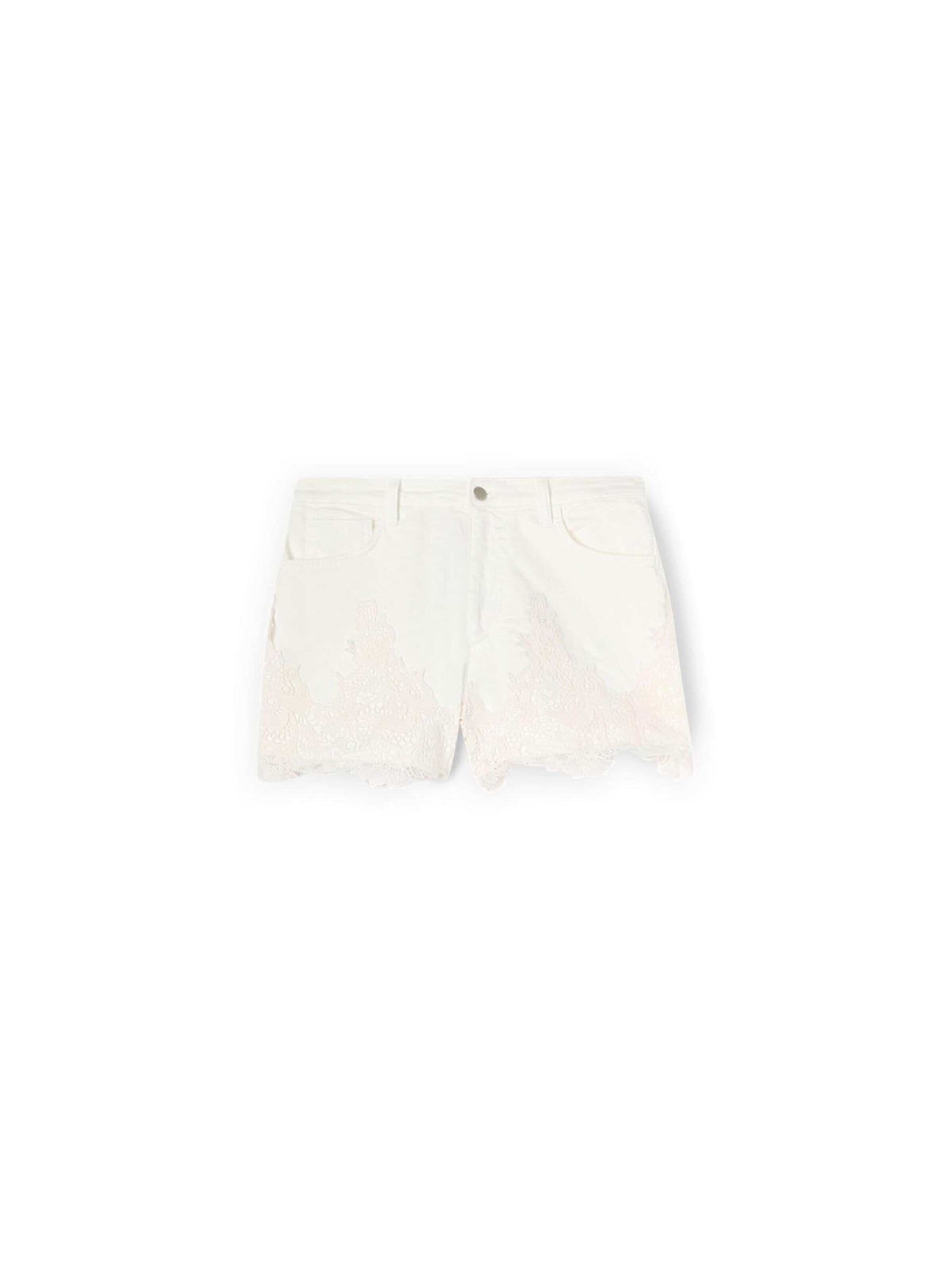 MOTIVI Regular Broek in Wit: voorkant