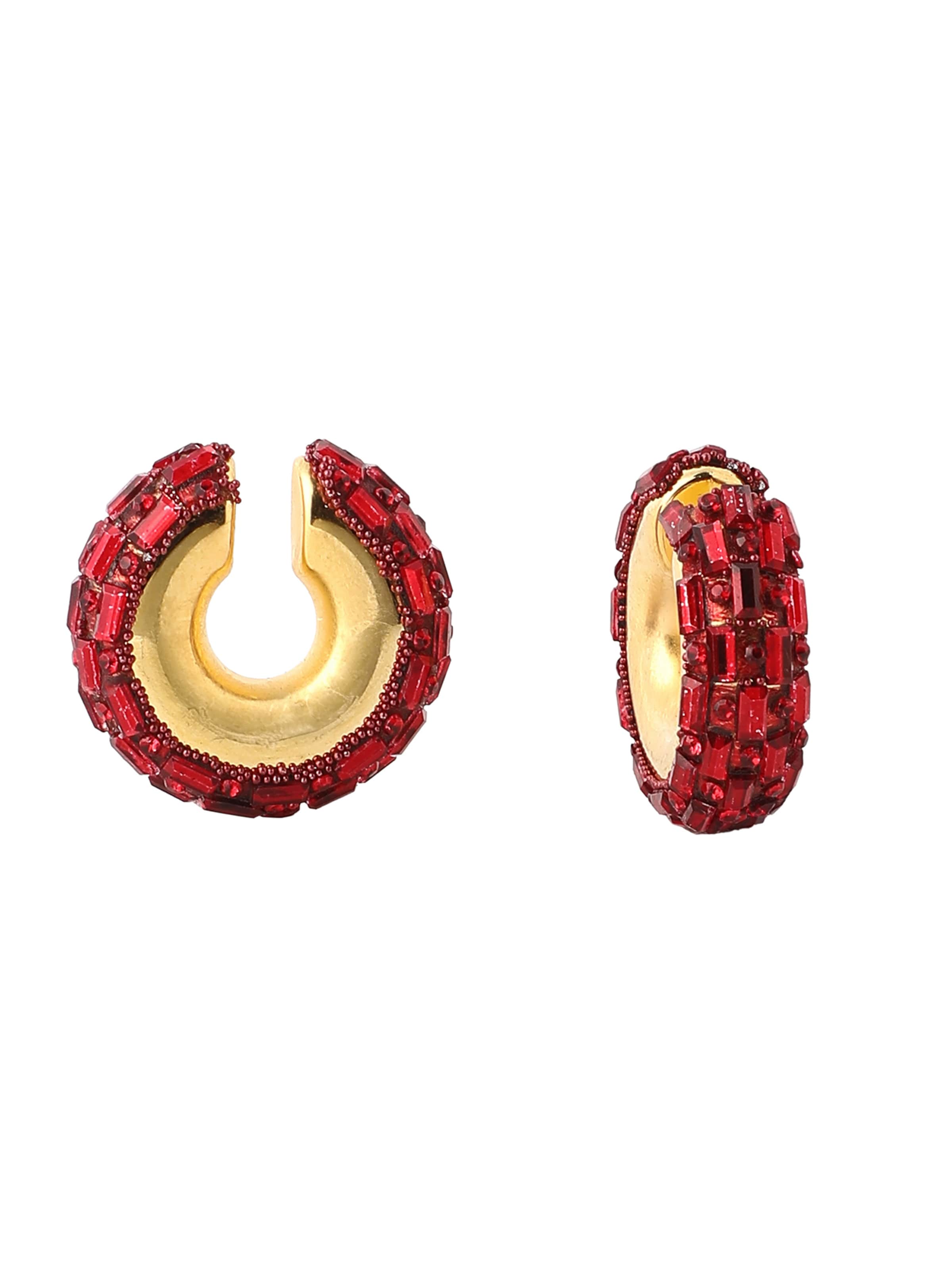 SOHI Øreringe ' Groti ' i rød