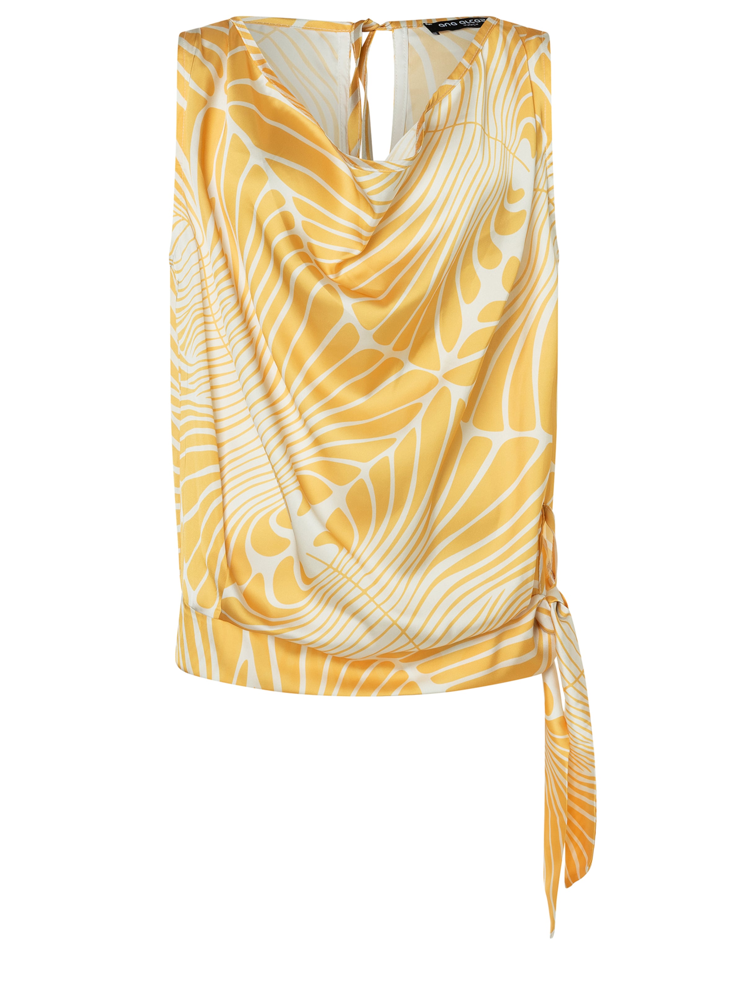 Ana Alcazar Blusentop 'Zeara' in Gelb: Vorderseite