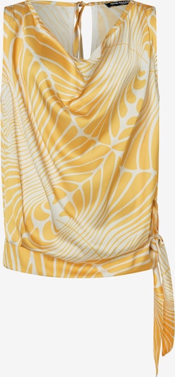 Ana Alcazar Blusentop 'Zeara' in dunkelgelb / offwhite, Produktansicht