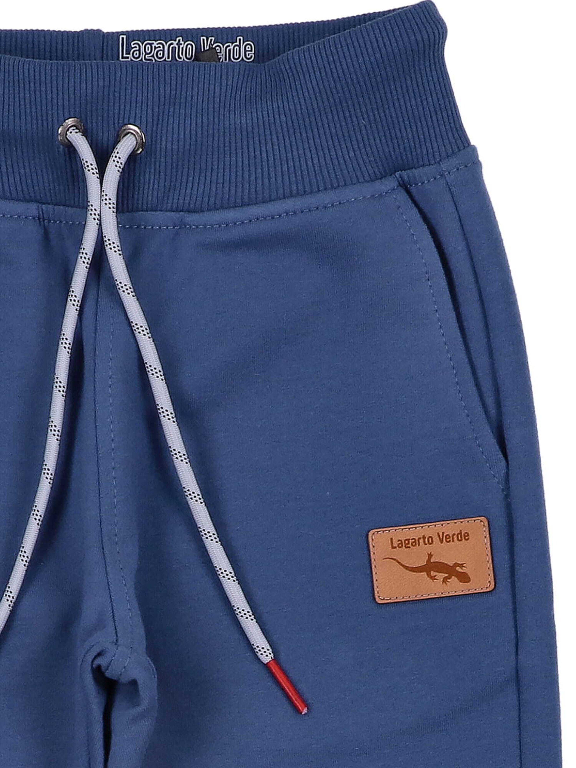 Lagarto Verde Tapered Trousers 'Eidechse' in Blue