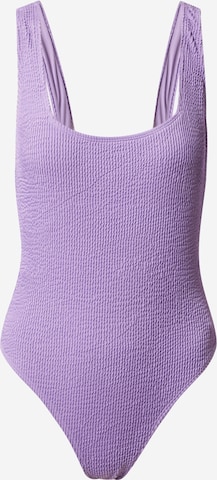 BeckSöndergaard Bralette Swimsuit 'Audny Ella' in Purple: front