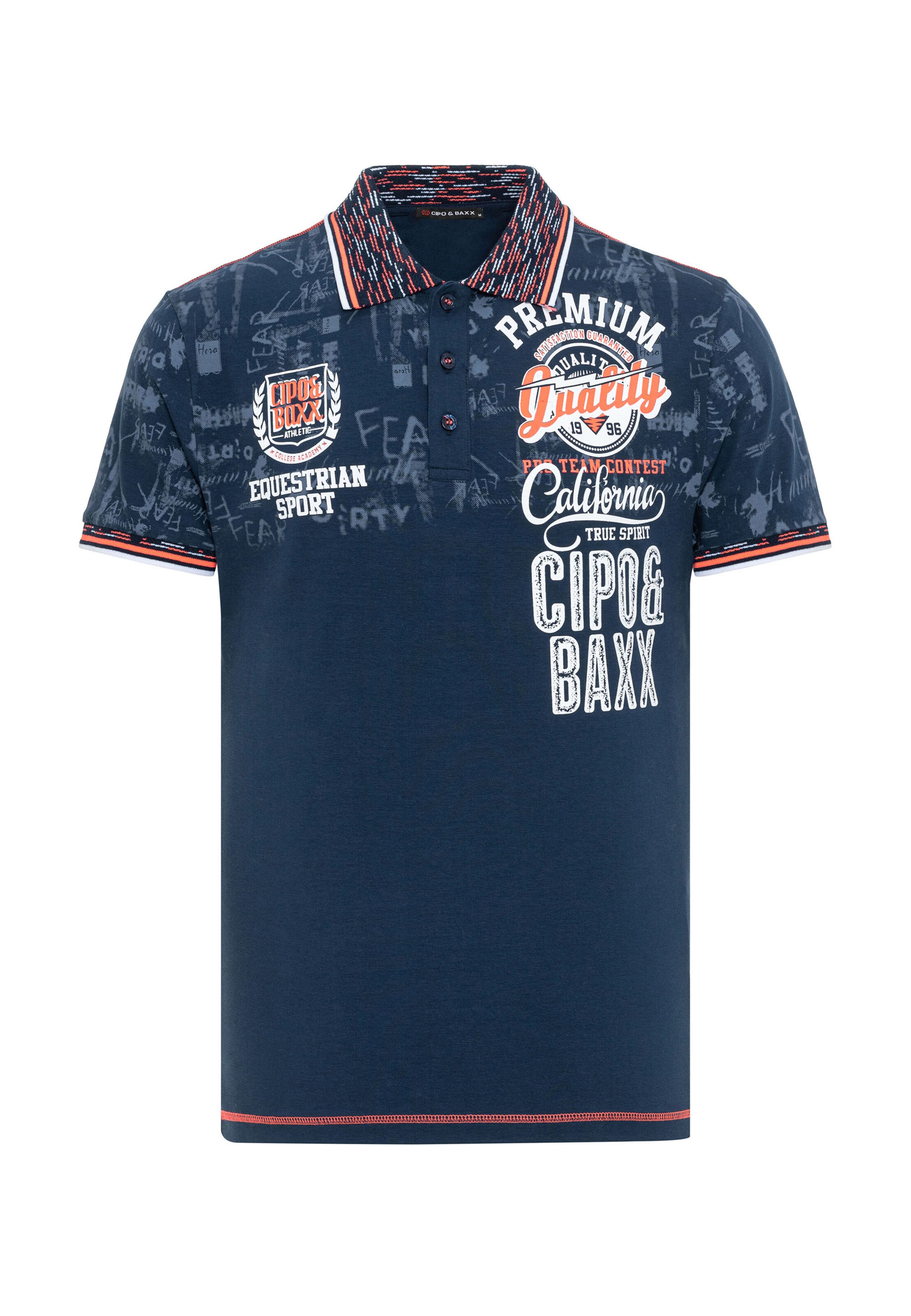 CIPO & BAXX Shirt in Blue: front