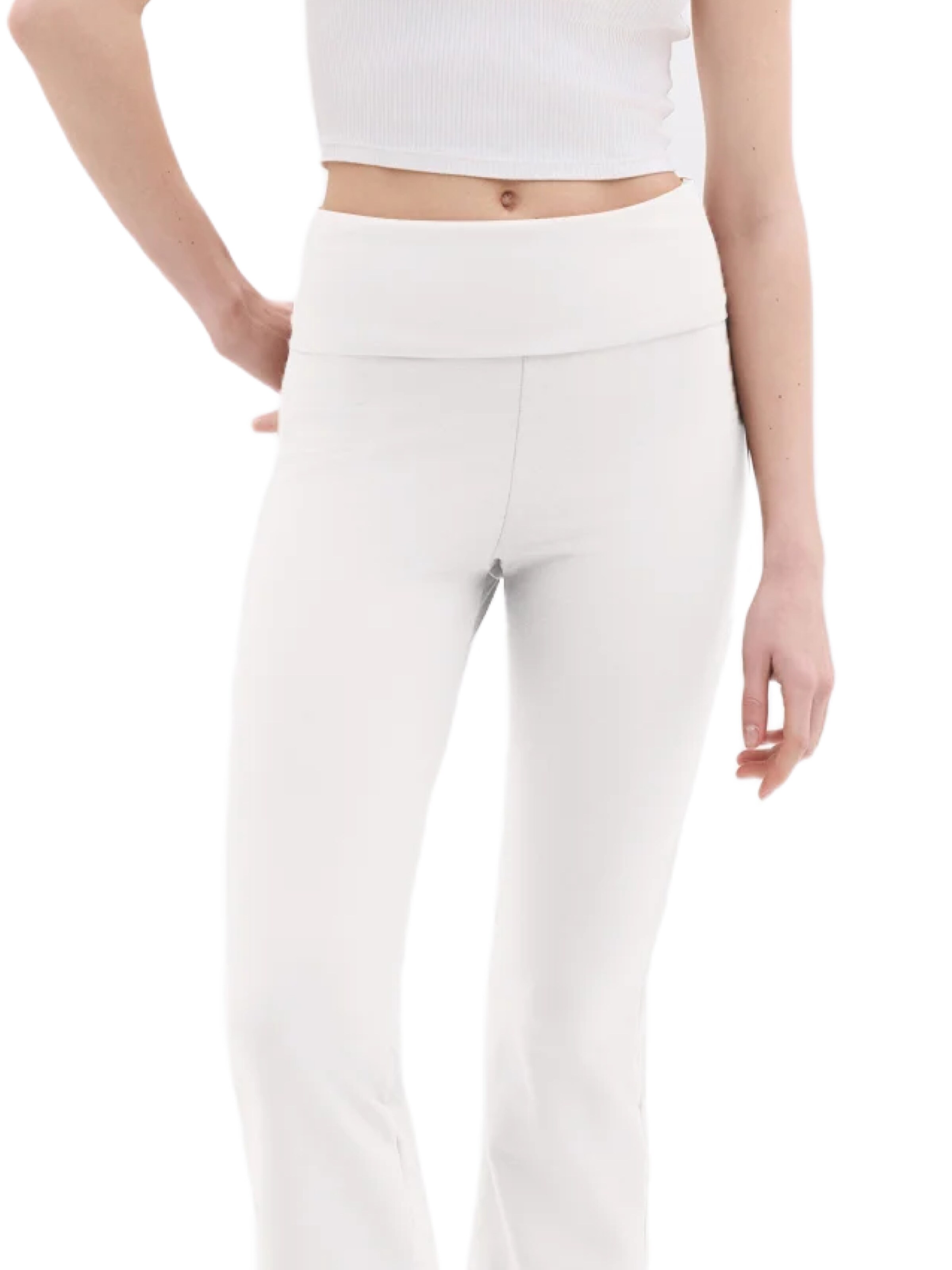 No Matter What Flared Pants in White