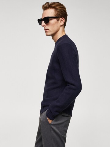 MANGO MAN Sweater 'Loto' in Blue