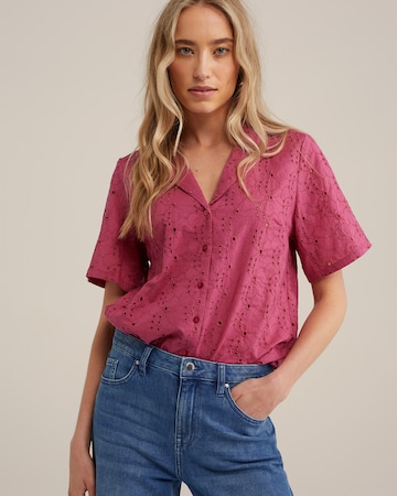 WE Fashion Μπλούζα σε ροζ: μπροστά