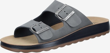 FLY FLOT Mules 'Pantoletten' in Grey: front