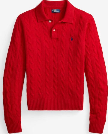 Pulover de la Polo Ralph Lauren pe roșu: față