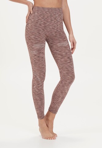 ENDURANCE Skinny Sporthose 'Battipaglia' in Rot: Vorderseite