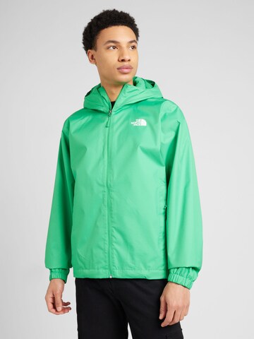 THE NORTH FACE Klasický střih Outdoorová bunda – zelená: přední strana