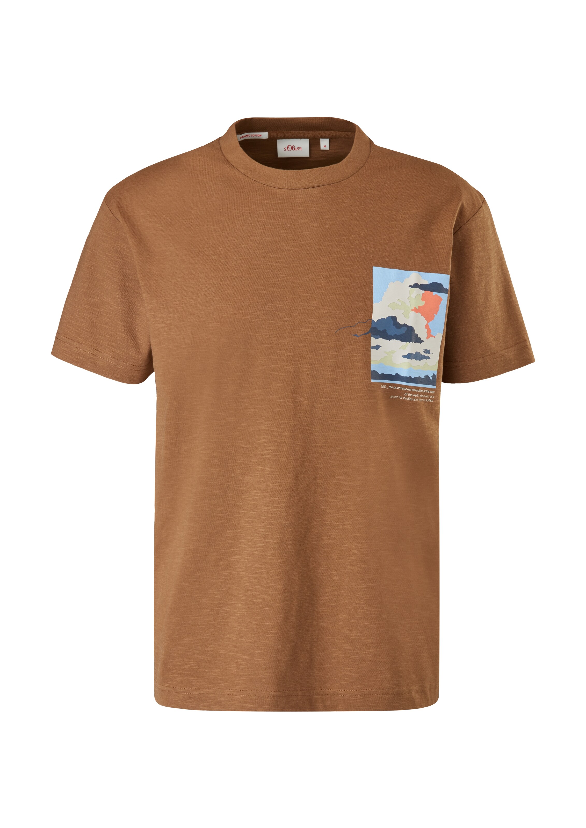 Männer Große Größen s.Oliver T-Shirt in Braunmeliert - KG01749