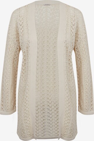 Orsay Knit Cardigan in White: front