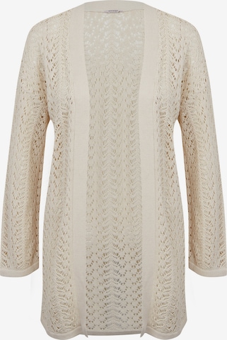 Orsay Knit Cardigan in White: front