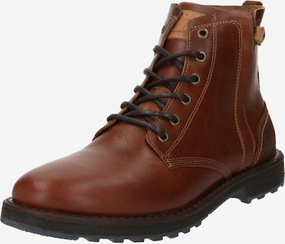 BULLBOXER Bottes à lacets en marron, Vue avec produit