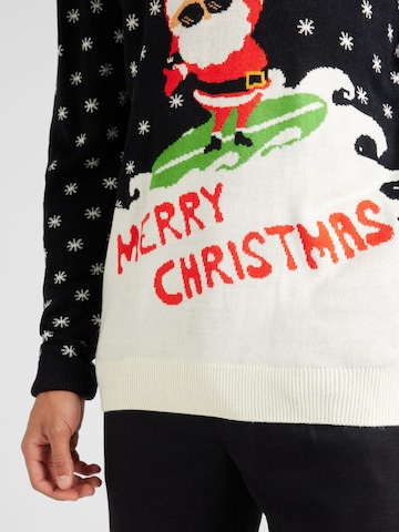 Denim Project Sweatshirt 'Surfin Santa' in Zwart