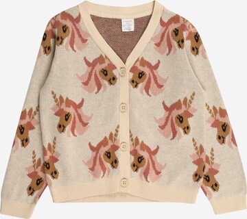 Lindex Knit Cardigan in Beige: front