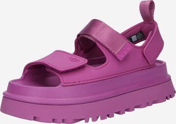 UGG Sandalen met riem 'Golden Glow' in Roze: voorkant