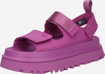 UGG Sandalen met riem 'Golden Glow' in Roze: voorkant