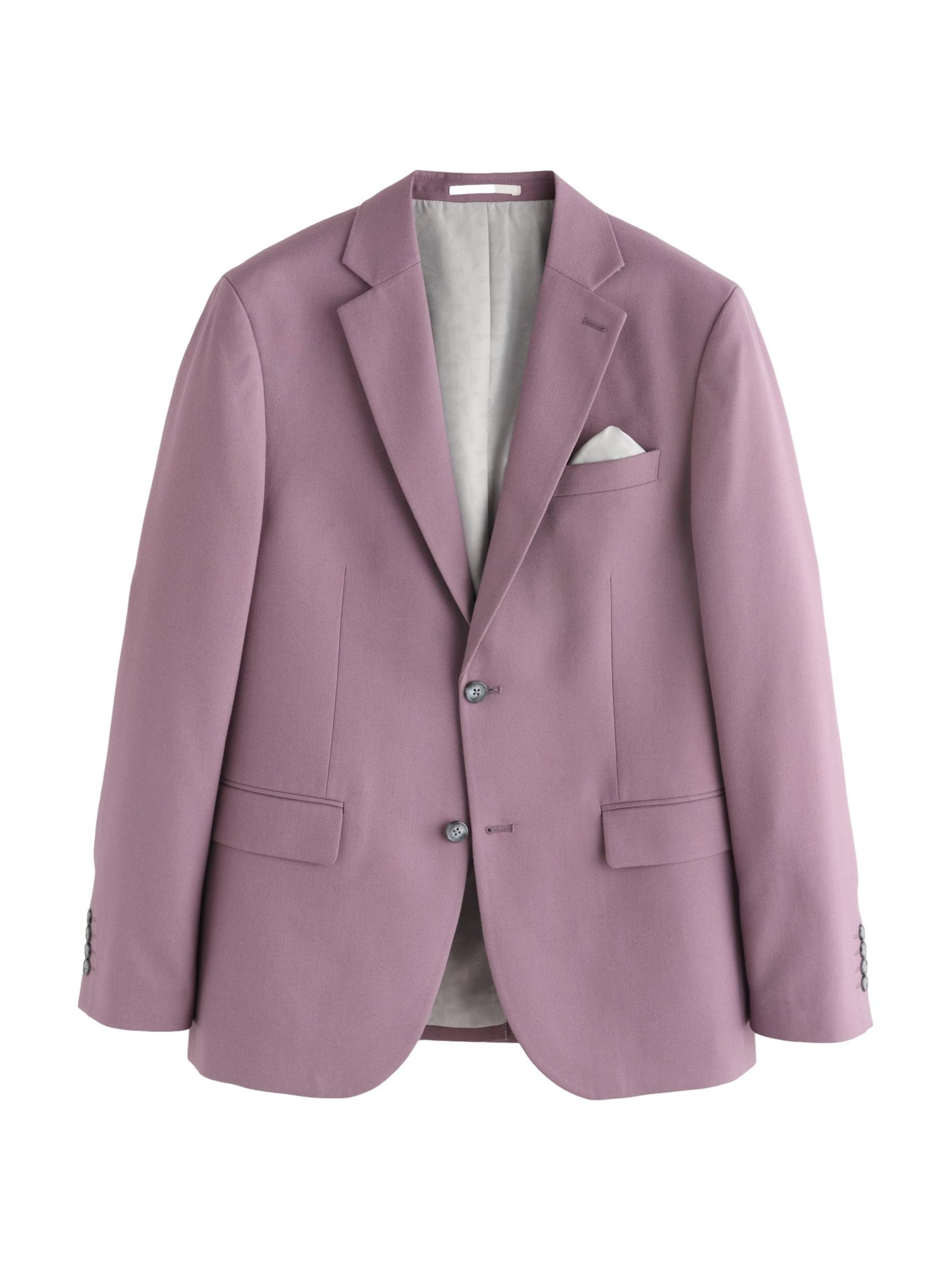 Next Slim Fit Sakko in Lila: Vorderseite