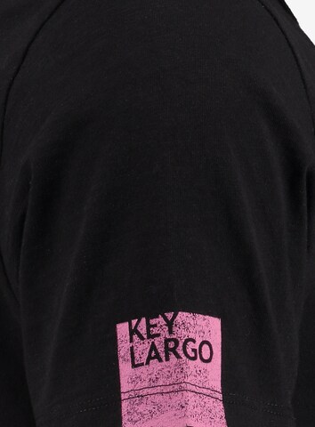 Key Largo Póló 'MT WHAT' - fekete