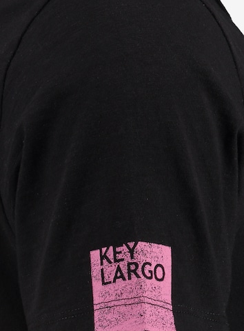 Tricou 'MT WHAT' de la Key Largo pe negru