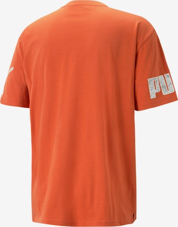 PUMA Λειτουργικό μπλουζάκι 'Power' σε πορτοκαλί
