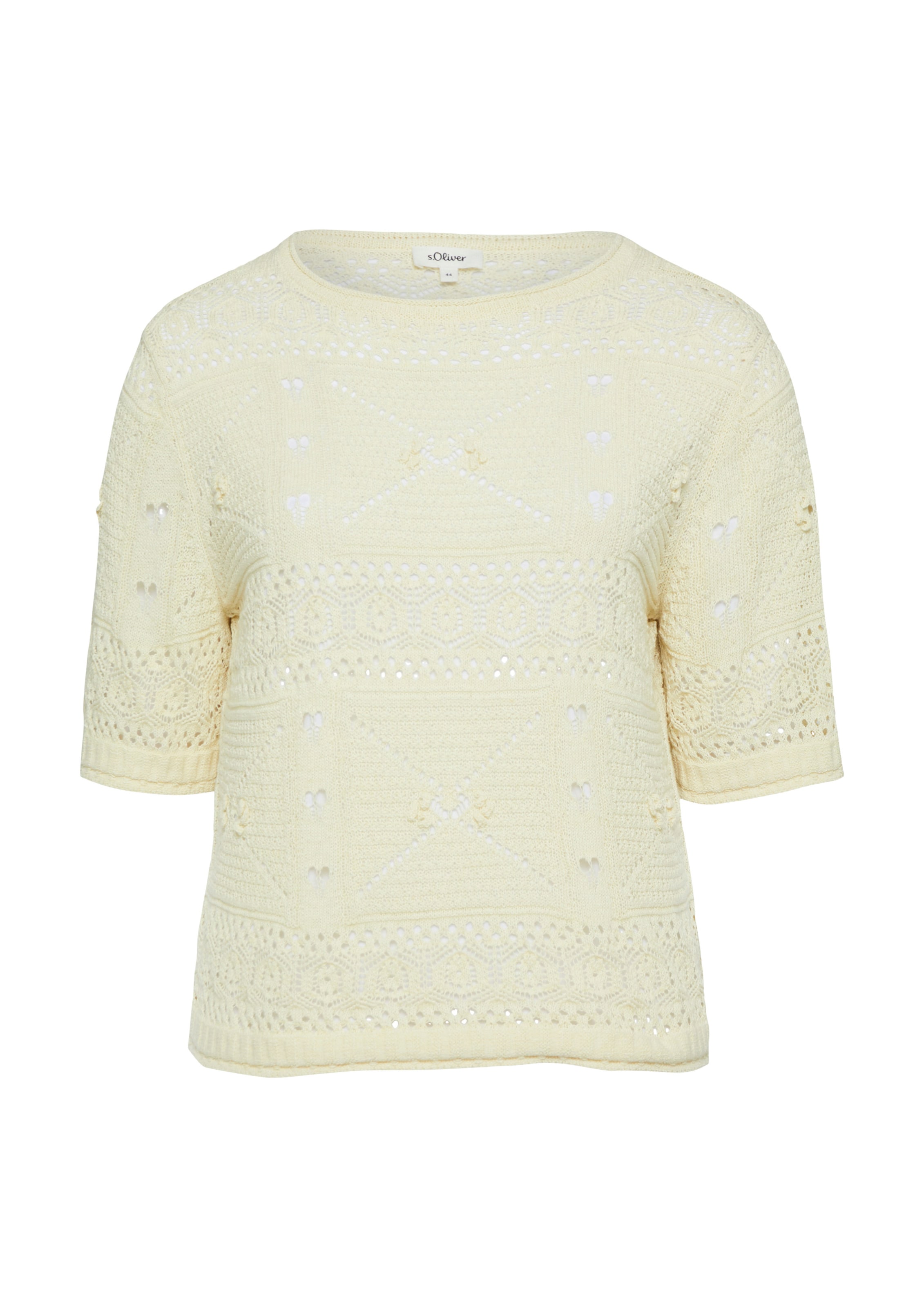 s.Oliver Pullover in Beige: Vorderseite