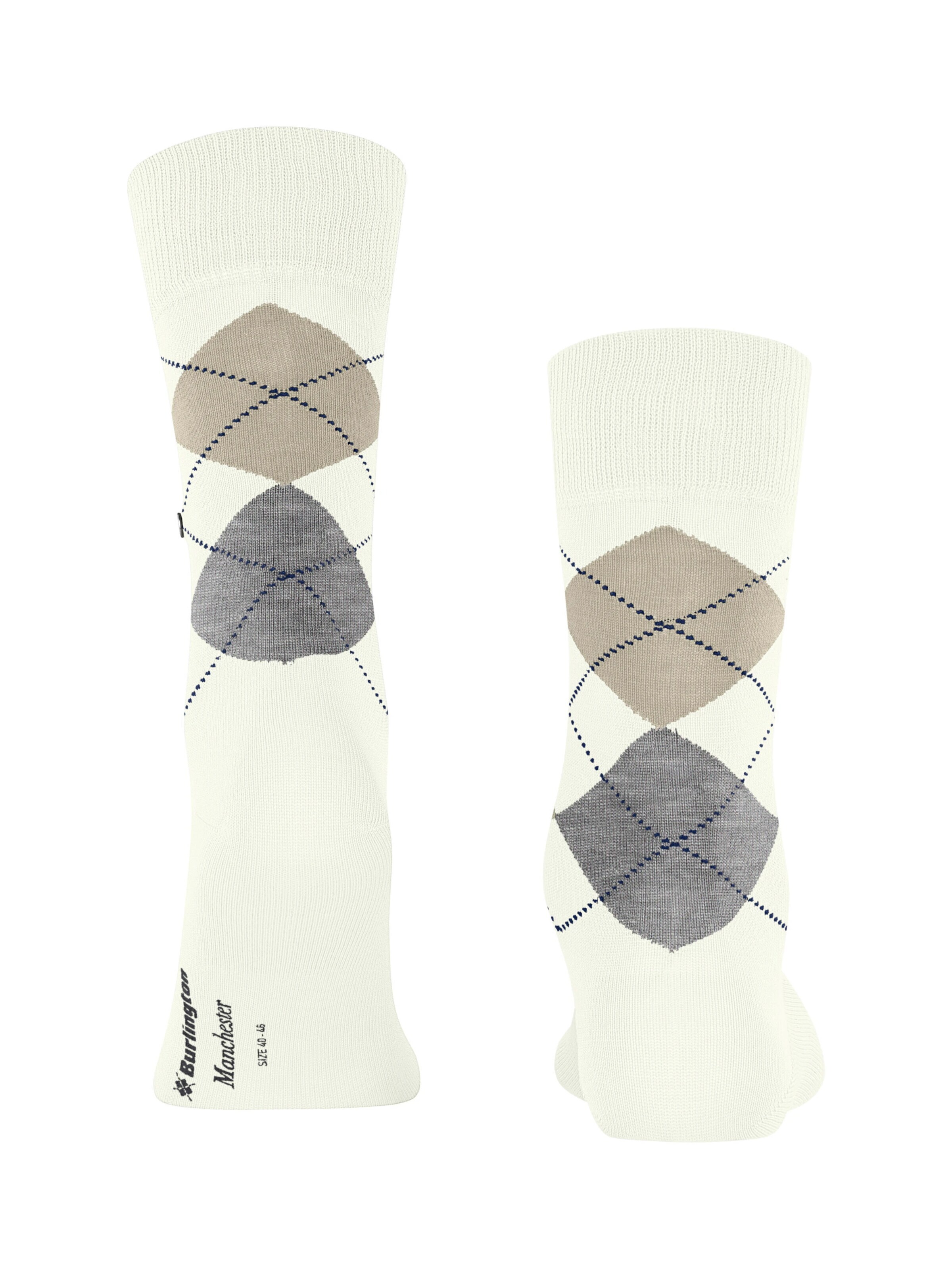 BURLINGTON Socks 'Manchester' in White
