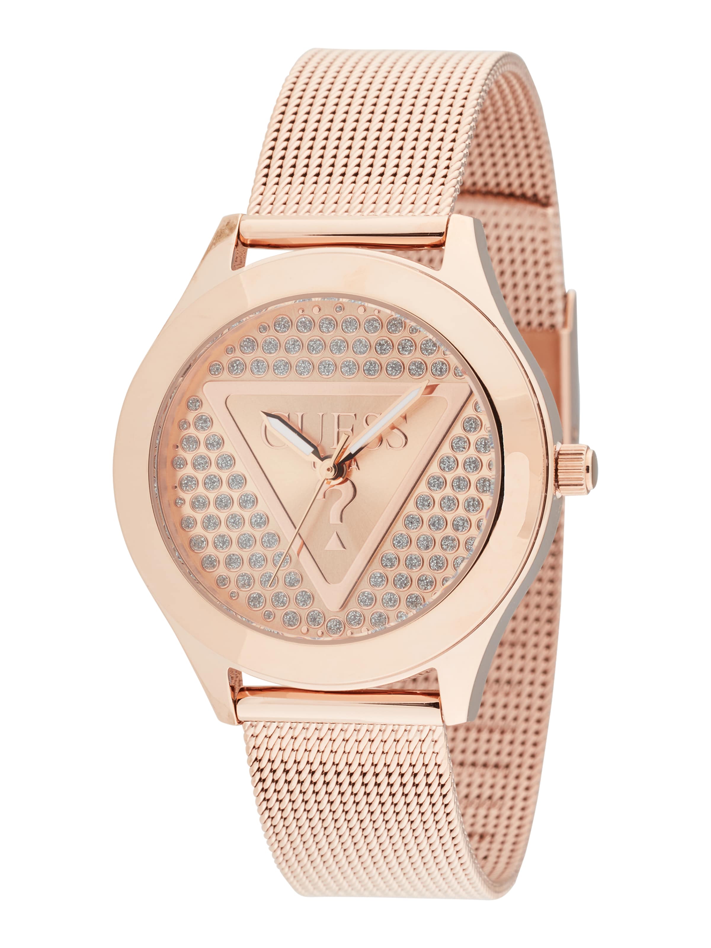 zelts GUESS Analogais pulkstenis: no priekšpuses