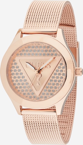 GUESS Analoginen kello värissä kulta: etupuoli